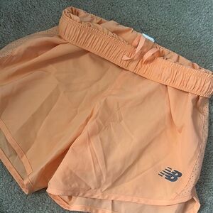New Balance Orange Athletic Shorts Lightweight Relaxed Fit